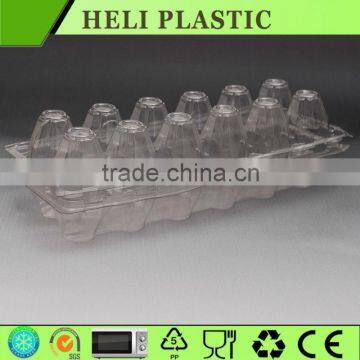 small white plastic tray plastic egg cartons