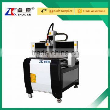 China Hot Sale CNC Router Machine For Wood Also Acrylic PVC ZK-6090 With Linear Round Guide Rail