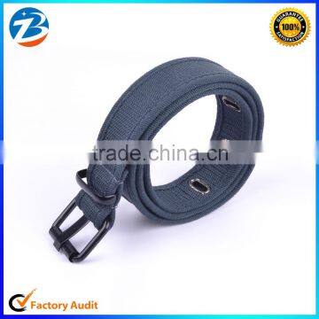 3.8cm Fabric Belt With Alloy Pin Buckle Big Flat Hole Fabric Belt