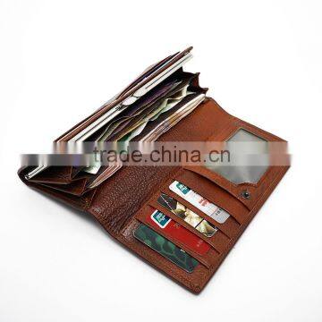 Ladies Genuine Leather Purse Anti-degaussing Billfold Wallet photo-5