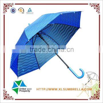 3D psychedelic wave line half transparent umbrella