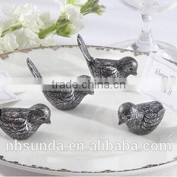 Bird place card holder wedding favor