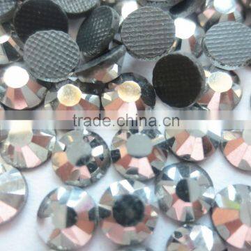 wholesale iron on super shine ss20 silvery coatting color dmc hotfix rhinestone for dress