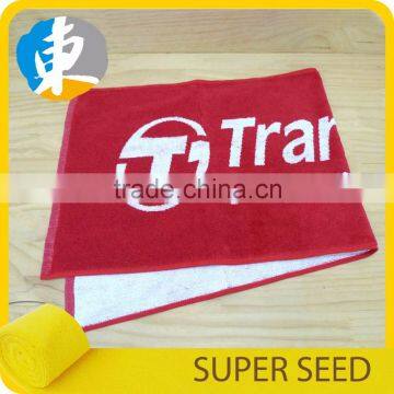 Jacquard beach towel 100 cotton terry yarn dyed sport towel gym towel