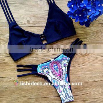 Navy Halter pakistani girl bikini photo