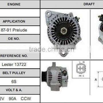 Affordable high-quality auto alternator for Prelude 31100-p5m-013rm alternator