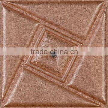 Decorative Wall 3d Leather Covering Leather Carving 3d Wall Panel