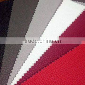 Matte surface PU leather with flock with real leather power backing ,for car seat & sofa usage