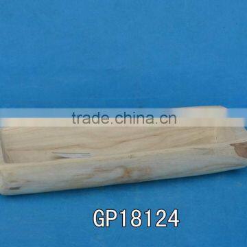 natural unfinished low price wood plate wooden box