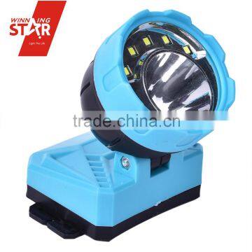 High Power Battery Powered 2 Dimming SMD2835*5+1W LED Light Headlamp