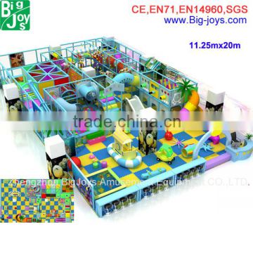 Big size playsets indoor/adult and kids commercial indoor soft playground for home