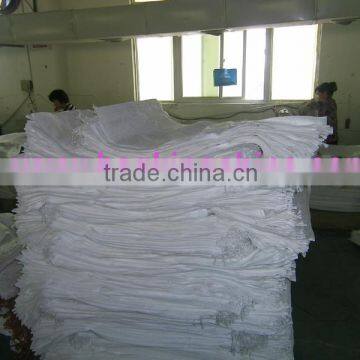 white pp woven sack bag for packing rice 25 and 50kg