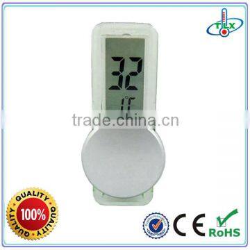 Outdoor Window Thermometer Suction Pad Mounted LCD Display