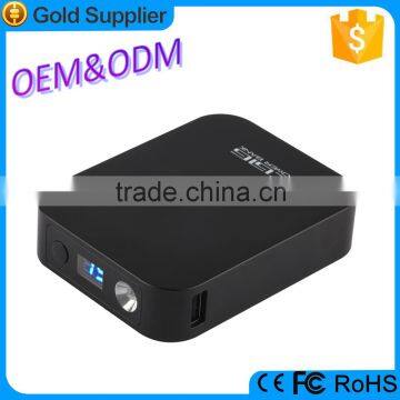 Dual usb output digital display high capacity power bank 14000mah