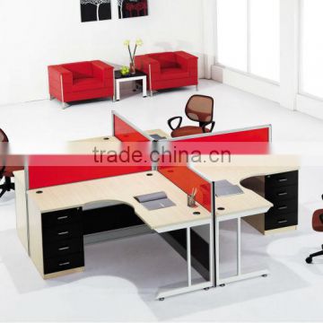 Factory workstation office space partiton for 4 person