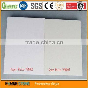 Snow White Artificial Granite Flooring Tiles