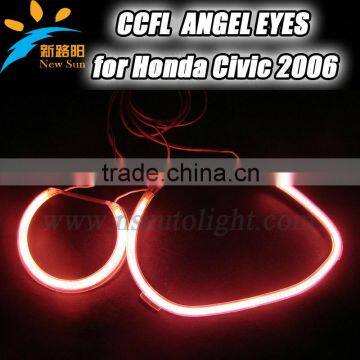 2014 Hot sale waterproof CCFL angel eyes car headlights angel eyes ring for Honda 2006 car front halo ring light