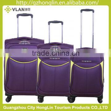 2016 NEW Fabric High Quality Fashion Design 3 Piece SoftTrolley Luggage Set photo-2