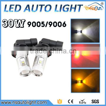 A Pair 9006 30W HB4 LED Car Fog Light 6500K For Headlight Turn Signal Light Tail Brake Lamp Bulb