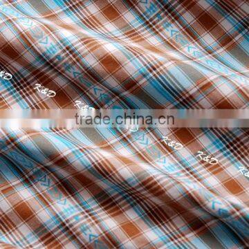 Cotton Woven Plain Shirting Manufacturers Plaid Fabric photo-3