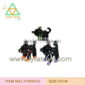 Hot Sale Plush Halloween Cat 2014, New Product Halloween Cat