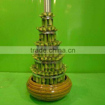 5 Layered Tower Lucky Bamboo Air Bonsai Tree Dracaena Sanderiana Indoor Ornamental Aquatic Water Plants photo-2