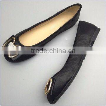2016 Stylish Flats Shoes China Women Pump Shoes With Heart Rhinestone and Bow photo-4