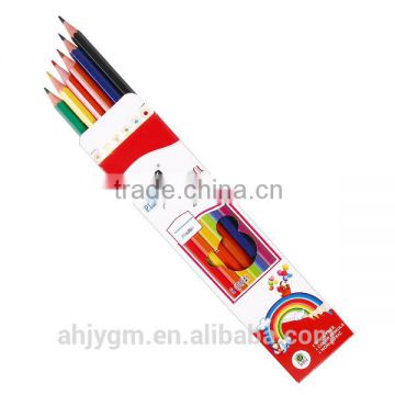 7'' Good Quality Plastic Color Pencil/flexible color pencil/color pencil set