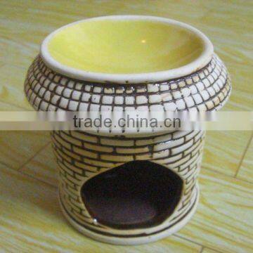 ceramic tart warmer with flower