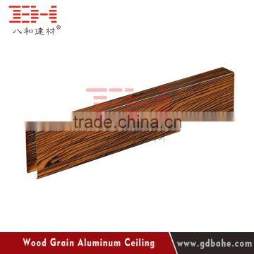 Building materials wood finish aluminum baffle ceiling