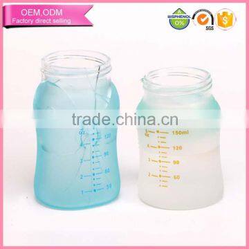 China exporter temperative sensitive baby glass bottle for child safety feeding