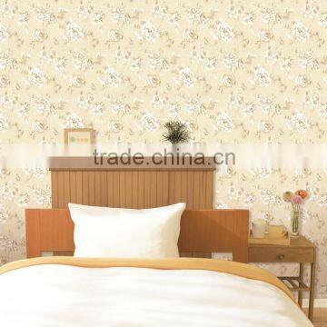 Pure Paper Wallpaper With Flowers for Wedding Wall Decorations photo-6