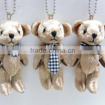 6cm mini bear with Bow tie