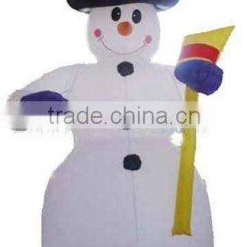 Inflatable snowman