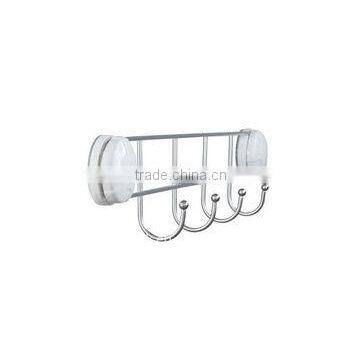 Bathroom hanging shower rack with 4 hooks P-2207