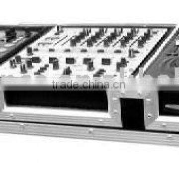 Flight Case for 2 x American Audio CDI 300, CDI500 Players, Numark iCDX + 12" Mixers with Wheels