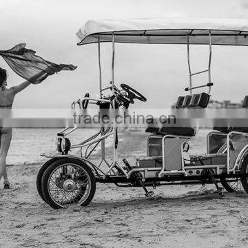 4 wheel tandem bicycle surrey