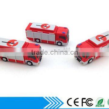 Fire fighter truck shape usb With Company Logo for Busniessman Gifts