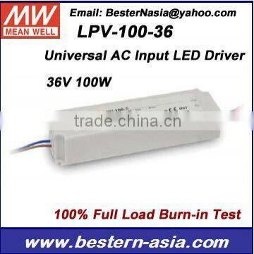 36V Meanwell CE LED Power Supply: LPV-100-36