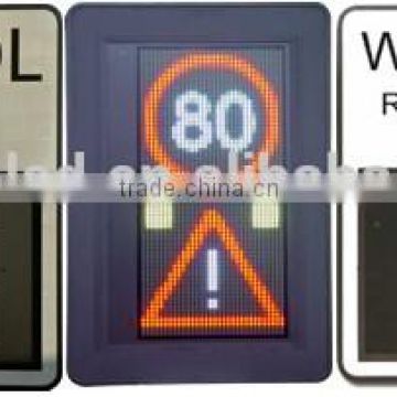 Solar power outdoor IP65 LED variable speed limited sign