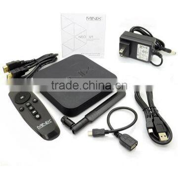 Hot origional Android 5.1 tv box,bluetooth 4.1 amlogic s905 4k quad core android tv box Minix NEO U1