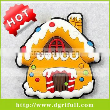 warm house decoration silicone 3d fridge magnet