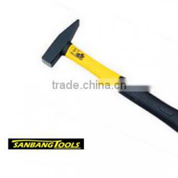 Machinist Hammer with Half Plastic Coating Handle