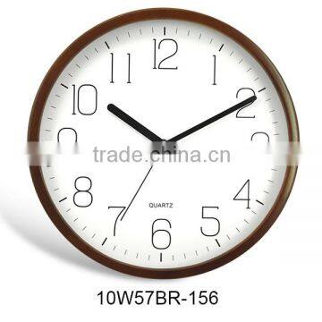 10" Wooden wall clock for 2016 home decor