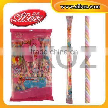 SK-M151 halal long stick twisted candy marshmallow