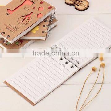 2016 Hot Sale Mini Notepad With Die Cut/ Wholesale Sprial Notebook For Kids