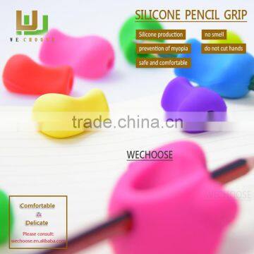 Kids Preschool Learning Silicone Rubber Pencil Grip Writing Claw Soft Touch Good Writing Habit