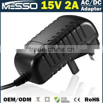 15V 2A AC DC Adapter 100-240V 50-60Hz AC Adapter 15V 2A Swithcing Power Supply 15V 2A AC Adapter photo-2