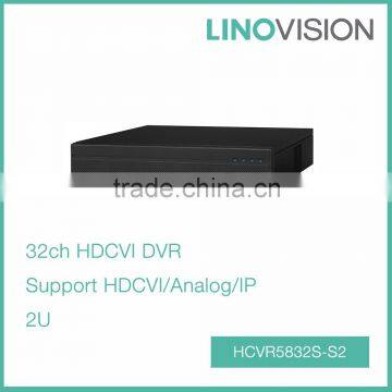 New 32CH 2U Tribrid 720P-Pro H.264 ONVIF HDCVI DVR , Support 1080P Non-realtime Recording