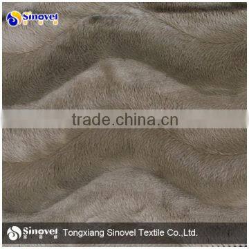 100% Polyester Velboa Fabric for Sofa/Brushed velour